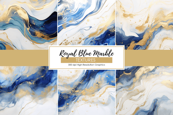 Blue & Gold Marble Digital Papers: A Designer's Guide