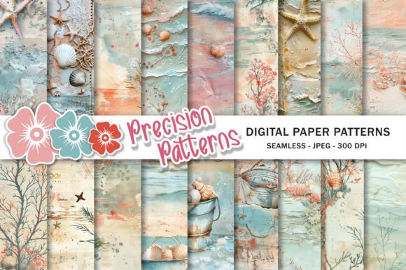 Bring Coastal Calm to Your Projects with Ocean Beach Junk Journal Pages