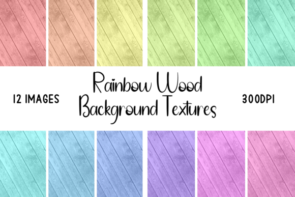 Exploring the Charm of Rainbow Wood Background Texture