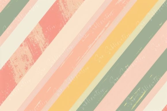 Pastel Diagonal Stripes: The Modern Design Asset for Gentle Visual Impact