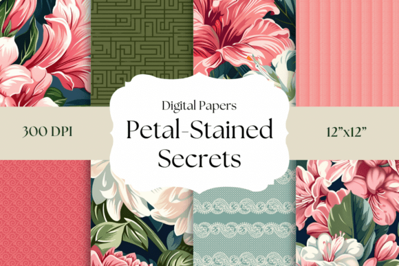 Petal-Stained Secrets: Moody Florals for Modern Design