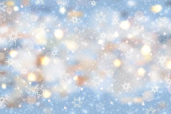 Sunny Snow Flakes on Christmas Festival: Festive Vector Art