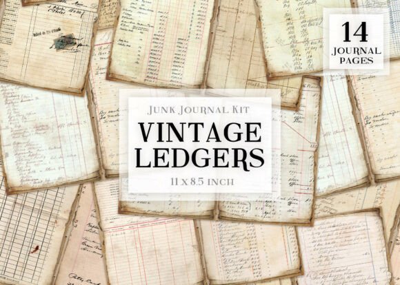 Timeless Texture: The Vintage Ledgers Junk Journal Kit