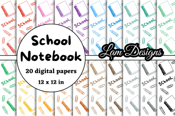 Unlock Creative Potential with School Notebooks Digital Papers