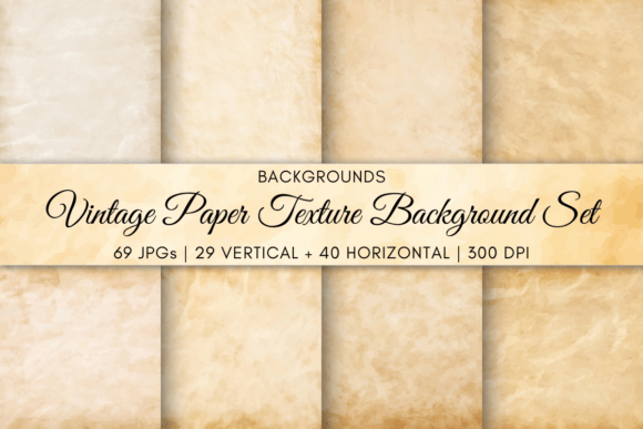 Vintage Paper Texture Background Set: Adding Soul to Digital Design